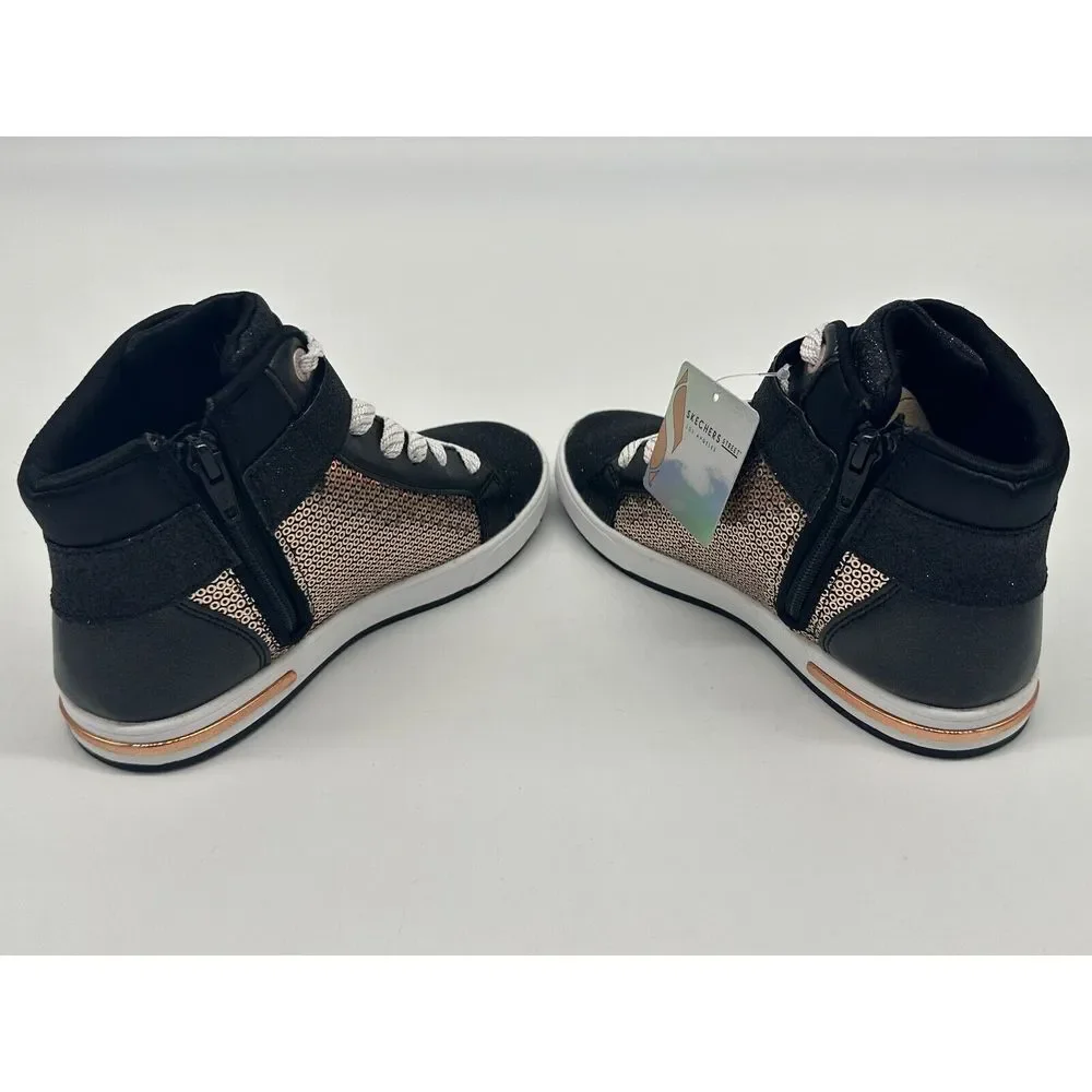 Skechers Street Los Angeles Sneakers/Shoes 310612L/BKRG Size 1 Girls Kids - Picture 5 of 6
